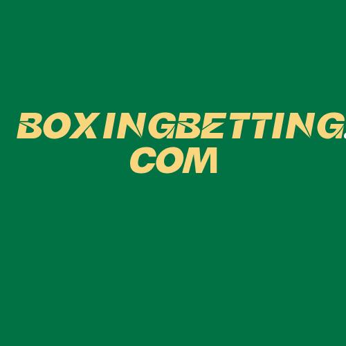 Logo da BOXINGBETTING